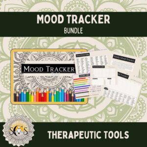 Mood Tracker Bundle: Pixel, Daily, Hourly Trackers with Bonus Colors & Emotions Guide and Feelings Words List